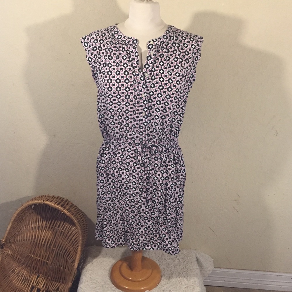 Ann Taylor Loft  blue and purple dress